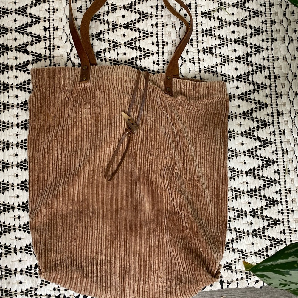 Free People Corduroy Tote Bag